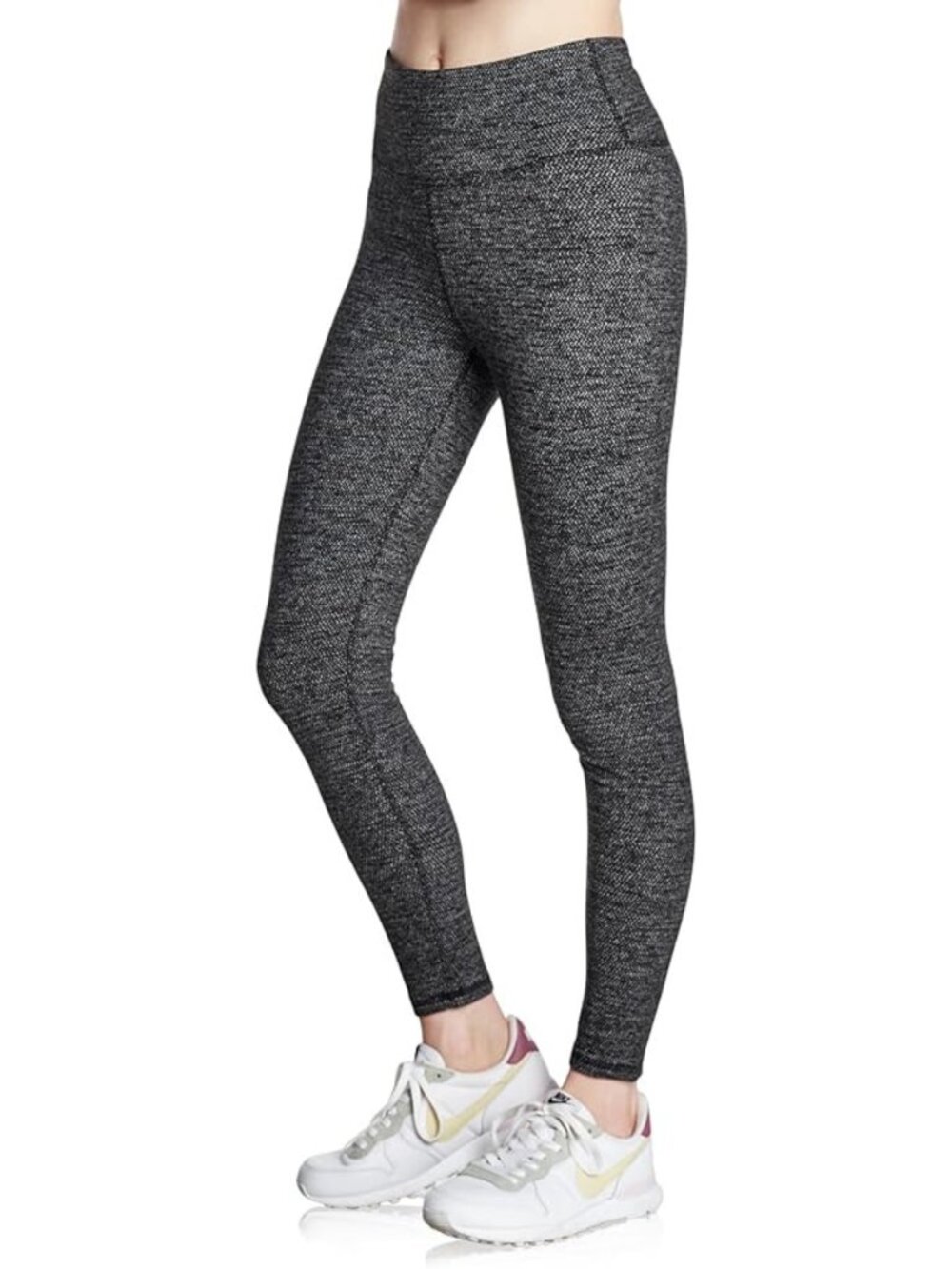 Champion Gray & White Heathered Leggings with Pockets